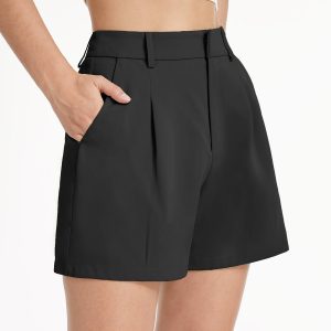 High Waisted Pastel Trouser Shorts