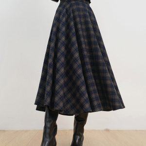 Keep In Check Long Skirt