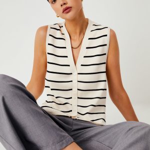 Effortless Stripe Vest
