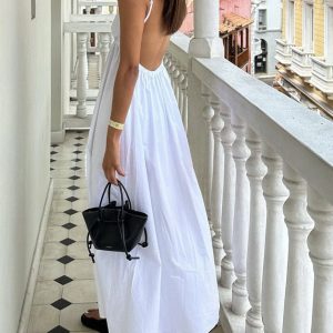 Coastal Cowgirl Open Back Long Dress