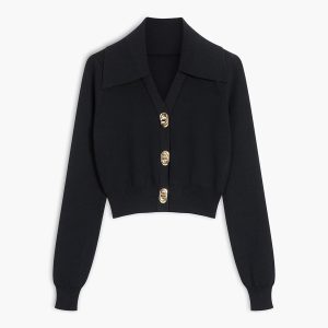 Buckle Up Long Sleeve Knit Top