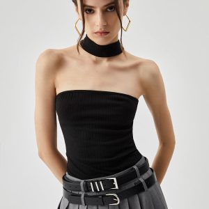 Slinky Solid Halter Top