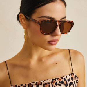 Leopard Print Sunglasses