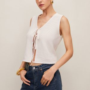 Plain Crochet Split Vest