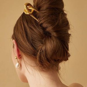 Stainless Knotted Hairpin