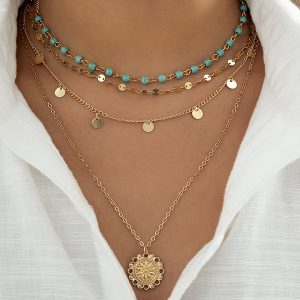 Turquoise Multi-Layered Necklace