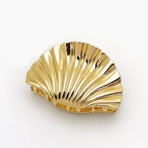 Golden Shell Hair Claw