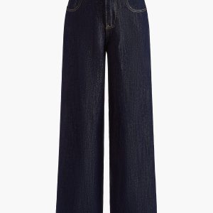 Vintage Wide-Leg Denim Pants