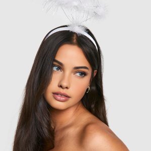 Halloween Heart Feather Headband