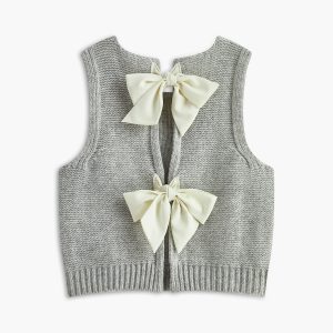 Bow Front Sweater Vest