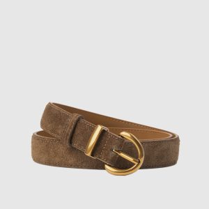 Soft-Buckle Leather Belt