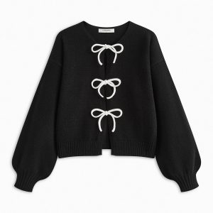 Bow Front Shift Sweater