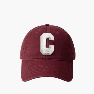 Cotton C-Letter Soft Top Cap Hat