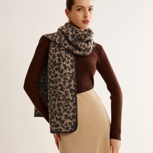 Leopard Printed Minky Scarf