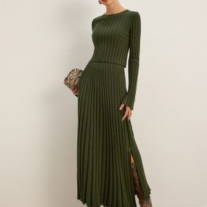 Lettuce Trim Ribbed Crop Sweater