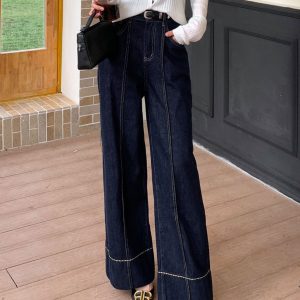 Wide Leg Denim Jeans