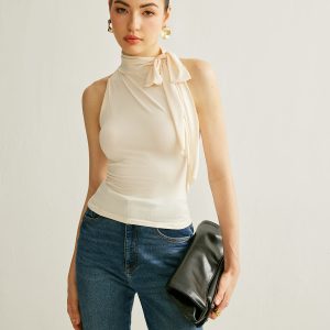 Tie Neck Halter Top
