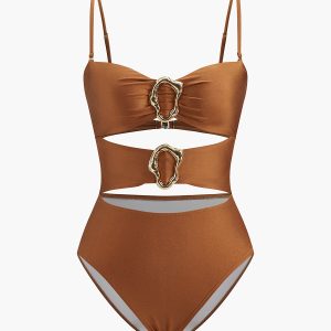 Metal Detail Cut-Out One-Piece