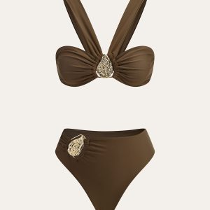 Metal Decor Bikini Set