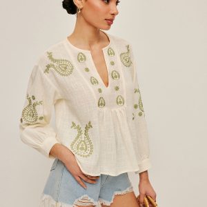 Boho Embroidered Blouse