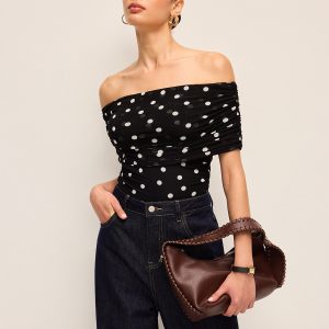 Polka Dot Off-Shoulder Bodysuit