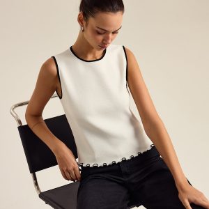 Contrasting Trim Tank Top