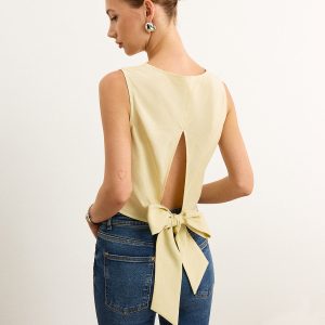 Tie-Back Bow Tank Top