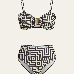 Geometric Print Bikini Set