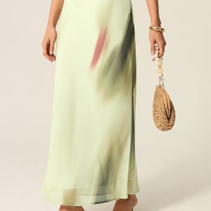 Printed Maxi Skirt