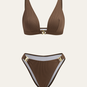 Metal Decor Bikini Set