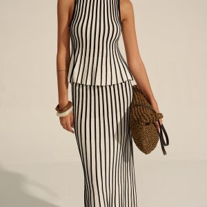 Striped Knit Co-ord Set