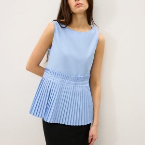 Pleated Hem Tank Top