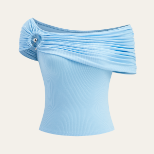 Off-Shoulder Top with Ring Detail