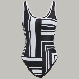 Geometric Print One-Piece Swimsuit