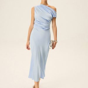 Off-shoulder Midi Dress