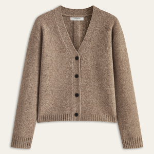 Wool Blend V-Neck Cardigan