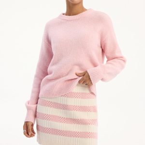 Wool Blend Crew Neck Sweater