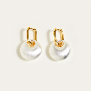 Matte Pearl Drop Earrings