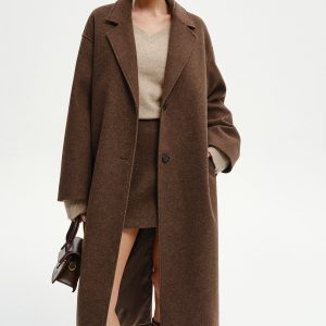 Oversized Tweed Long Coat