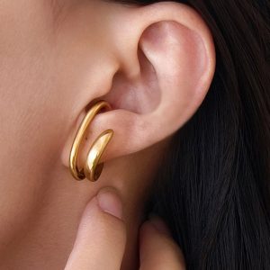 1pc Double-Hoop Ear Clip