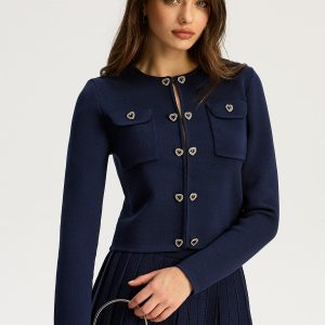 Heart Pair Button Cardigan