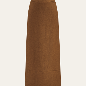 Elastic Waist Slit Maxi Skirt