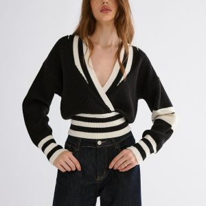 Striped Casual Knitted Sweater