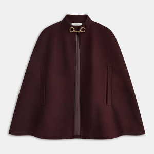 Metal Detail Cotton Blend Cloak