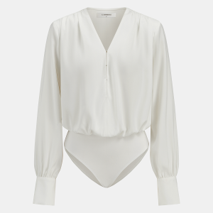 Satin Hook-and-Eye Bodysuit