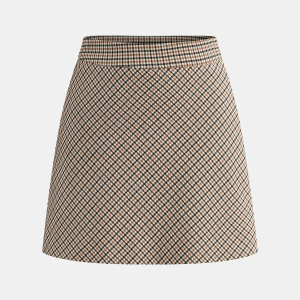Checked Mini Skirt