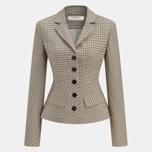 Checked Tailored Blazer