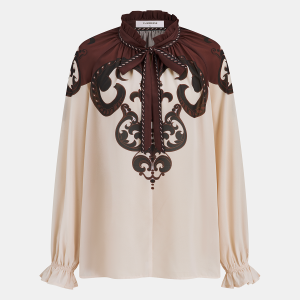 Printed Satin Blouse