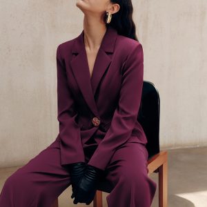 Metal Detail Tailored Blazer