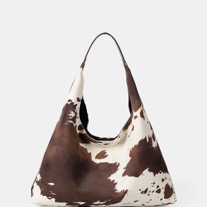 Cow Print Hobo Bag